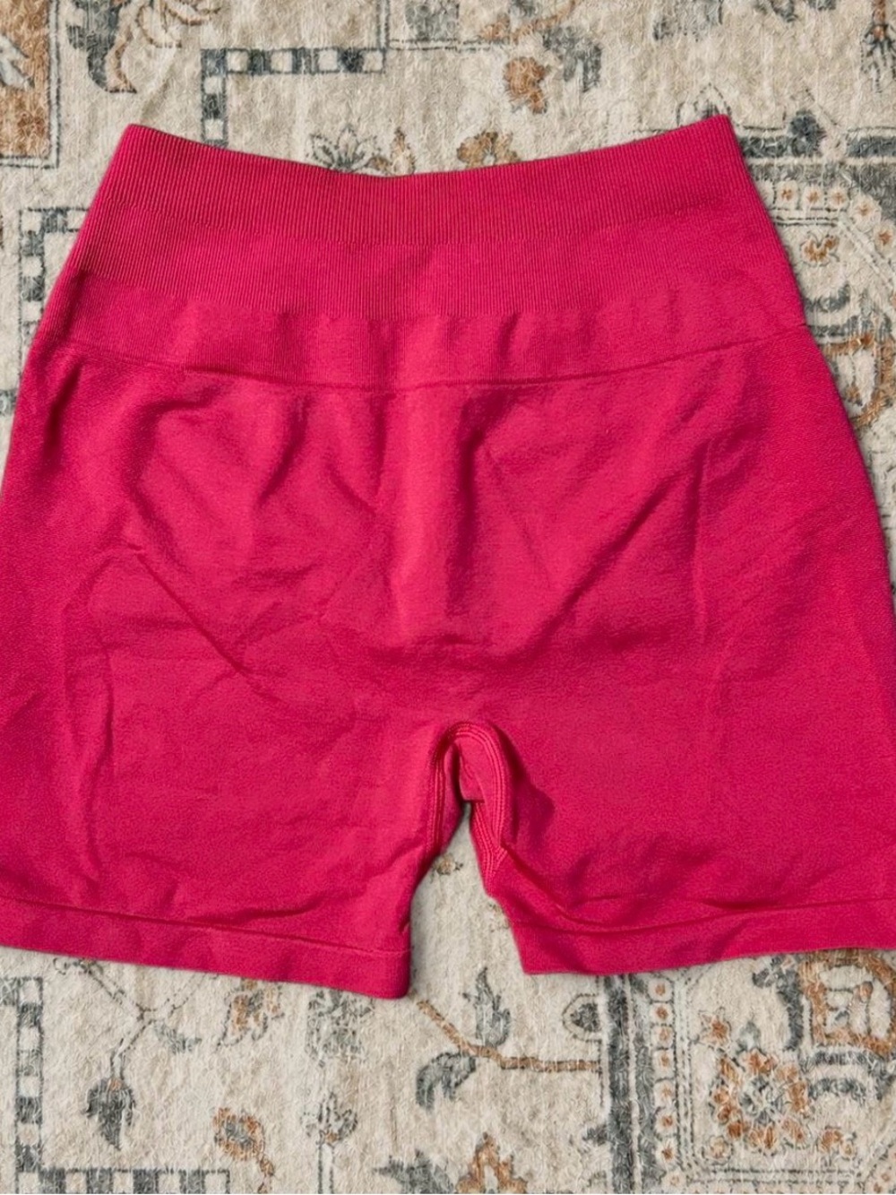 High-Rise Raspberry Athletic Shorts for Women